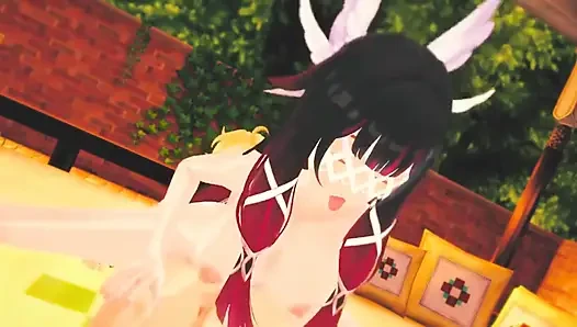 Genshin Impact - Columbina Hardcore Sex Scene with Aether - 3D Hentai Animation