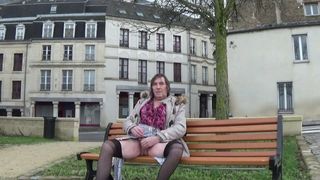 Transgênero travesti - compilação de lingerie ao ar livre 15a