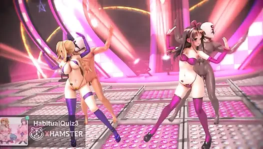 mmd r18  Kizuna AI & Mirai Akari sex dance public ahegao ntr milf cheating 3d hentai