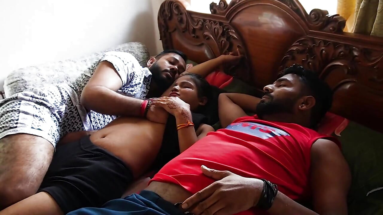 A Sexy Horny Morning Romance with Two Step Brother,hardcore Threesome Sex