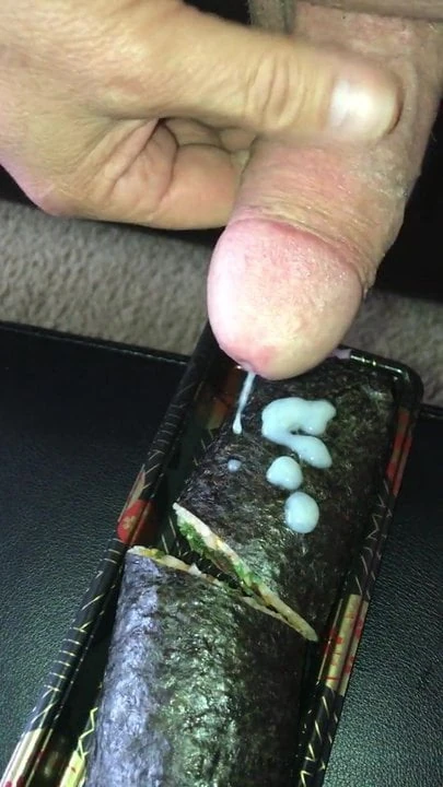 Cum on Sushi and eat.MOV