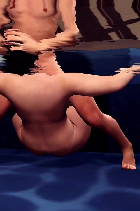 Stiefsohn Benutzt Esmeraldas Kehle in Einem Entleerenden Pool