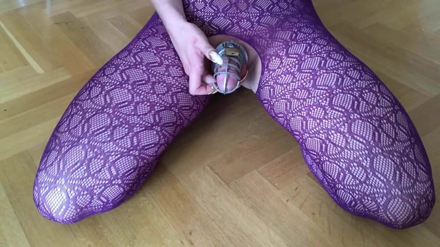 Spiked Chastity Slave Cumshot