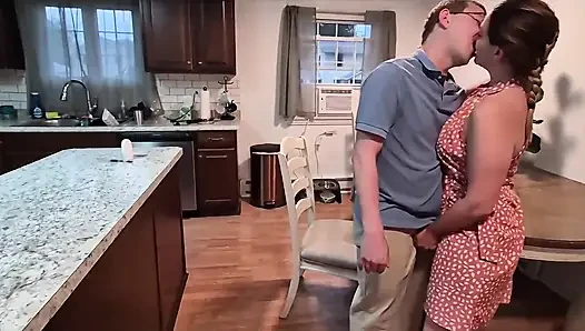 Step Mother Gets Creampied by Her Step Son