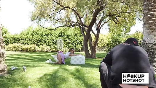 BTS - Jesse Pony Poses Almost Nude In An Outdoor Photoshoot!