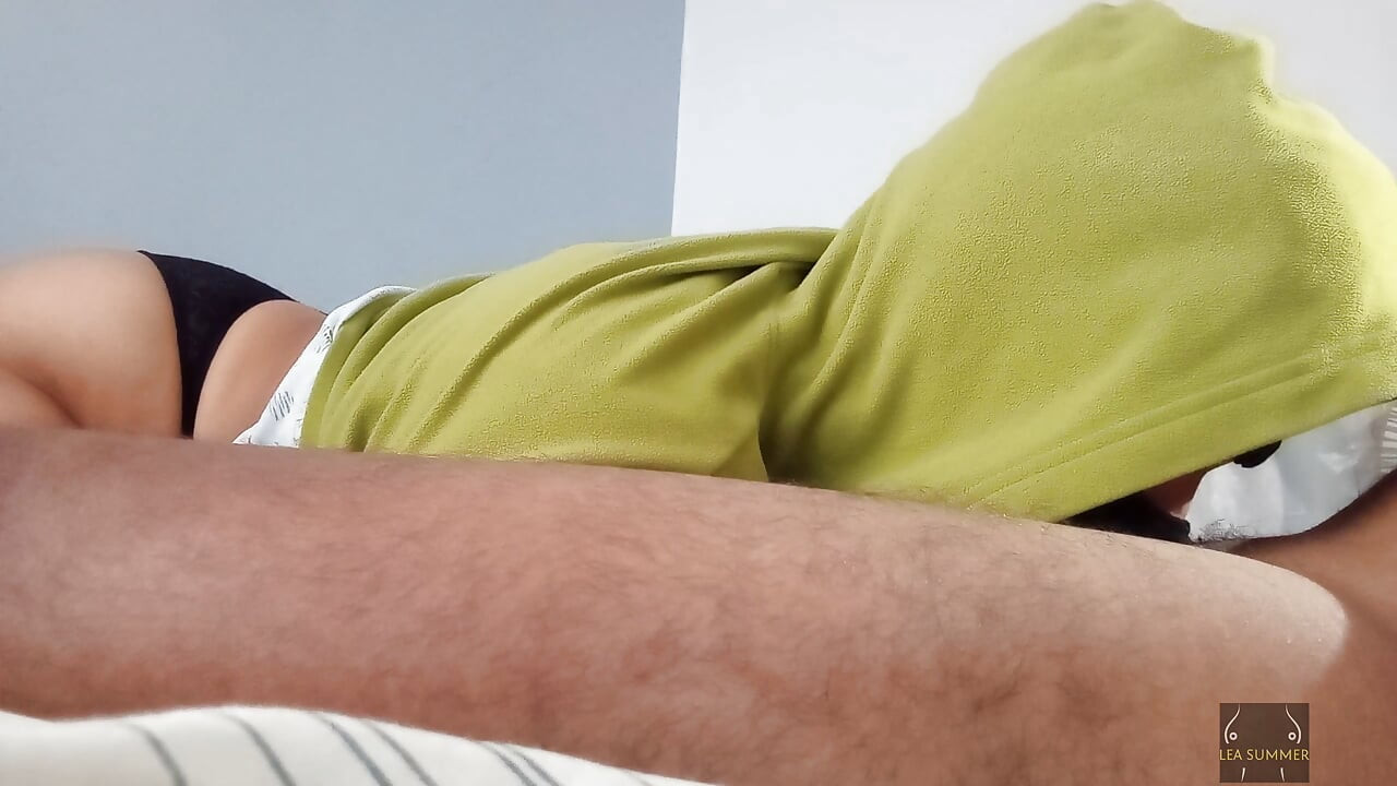 Big-assed slut sucks cock and swallows the semen of a black man with a big dick