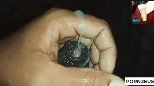 Asian black dick extremely intense orgasm cum at bathroom