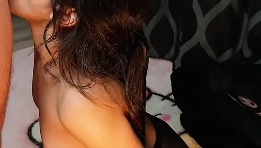 Stepbro Cum In My Eyes Deep Blowjob With Messy Facial Finish