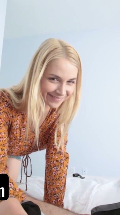 PervMom - Naughty Blonde Milf Accidentally Sends Naked Pics To Lucky Studs Phone | Clip 1