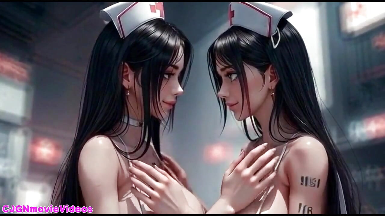 İblis kraliçesi iki kız öpücüğü istiyor (ai animasyonu)