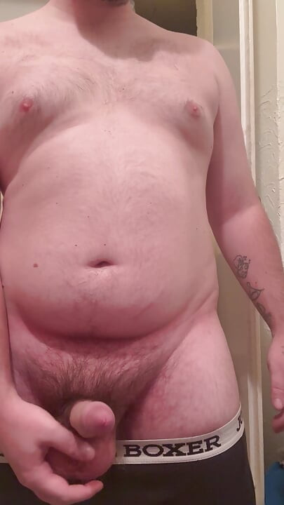 Chubby boy jerk off