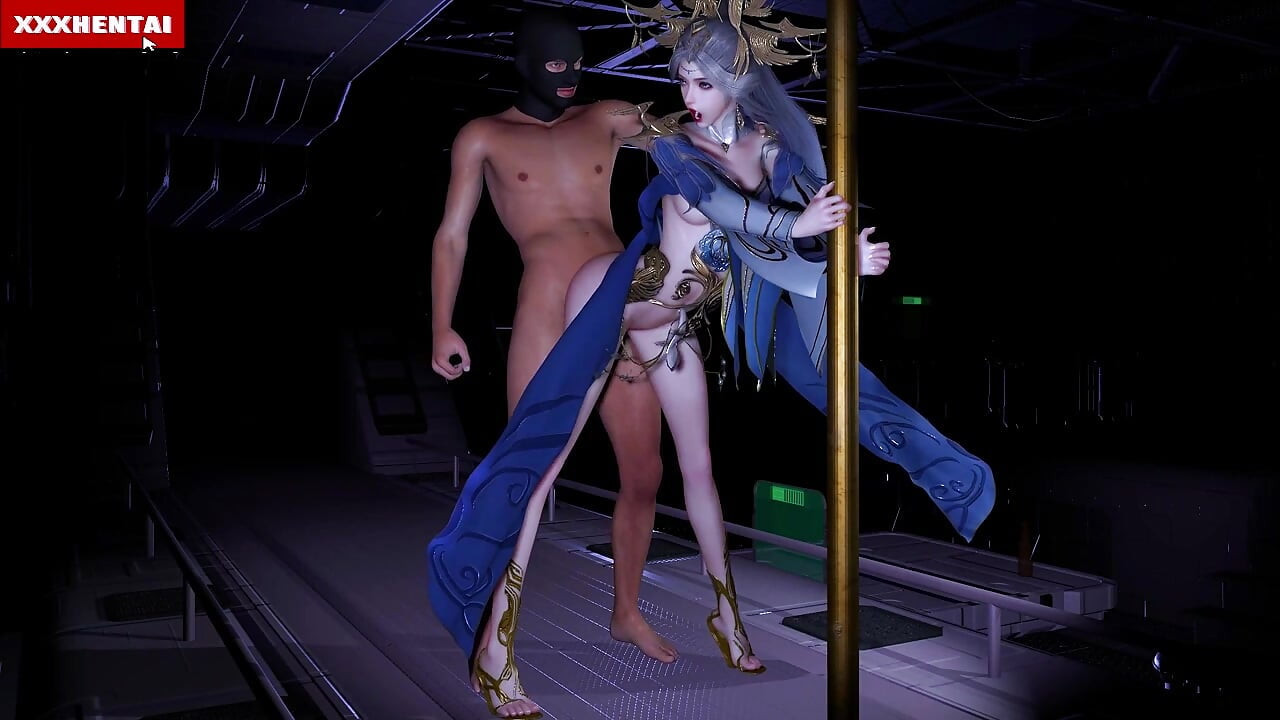 Fată cibernetică cu puterile curului - animație 3D Hentai