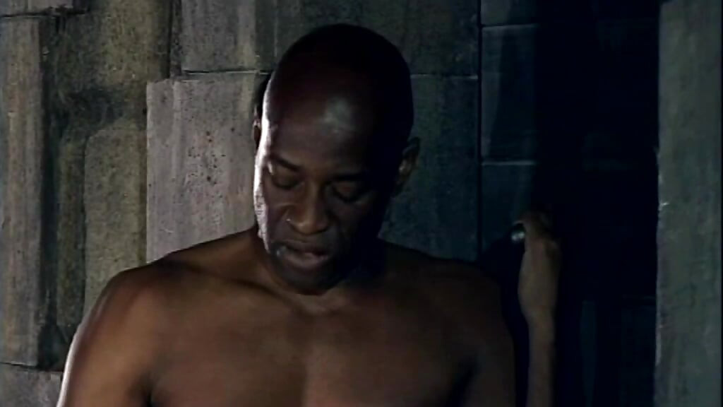 Young African Black Muscle Stud Strokes His BBC Solo and