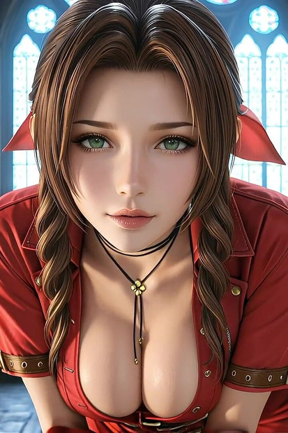 Aerith Gainsborough Final Fantasy 7 Parodija - Generirana umjetnom inteligencijom
