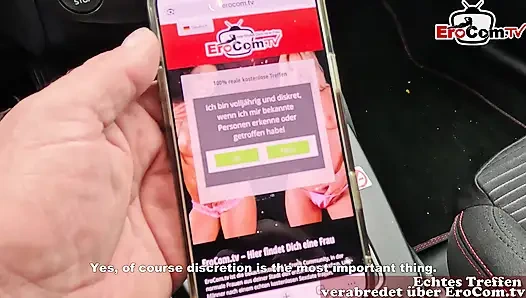 Deutsche Squirt Queen abgeholt am Bahnhof vom User und Ohne kondom gefickt