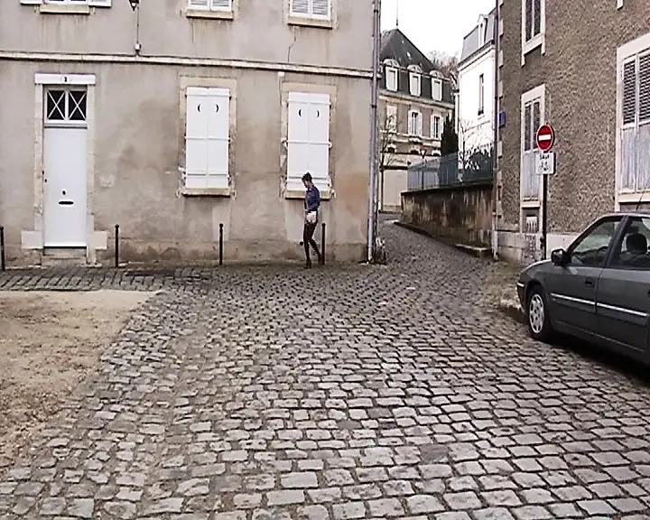 Tied French slut fucked hard by a horny domina and a big strapon