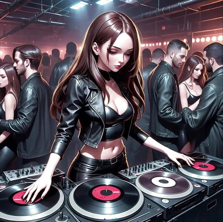 动漫 性感 DJ 合成波 复古波 电 AI