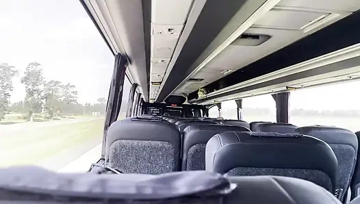 Blowjob in the bus (She got turned on and gave me a blowjob on the bus)