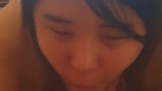 korean shemale gives blowjob