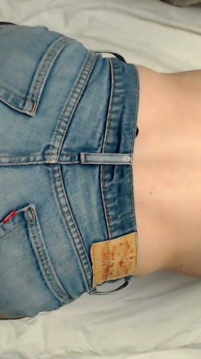 Jeans with King Cock 12 inch | Clip 1