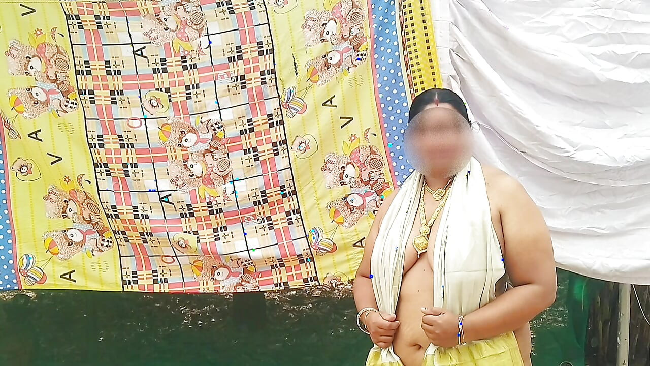 Traditional style in white Indian dressed  cutie showing her sexy body, completely nude