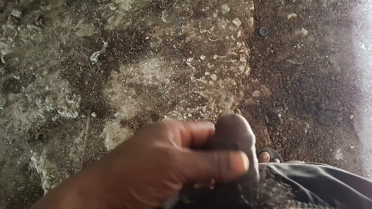 After shaking for half an hour, the stuff came out, desi Indian boy