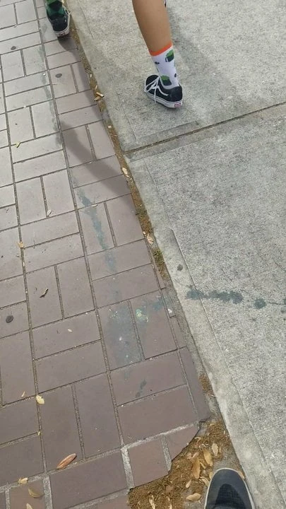 Hot college girls waiting outside of Irish bar