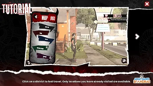 Sex, Sin & Rock'n'roll Gameplay Part 1 - Van Crash, Motel Stop & a Strange New Beginning