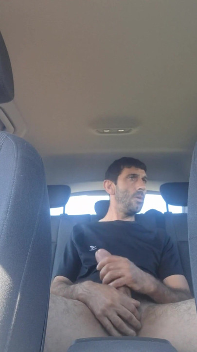 Mature men masturbating naked in the car' | Clip 1