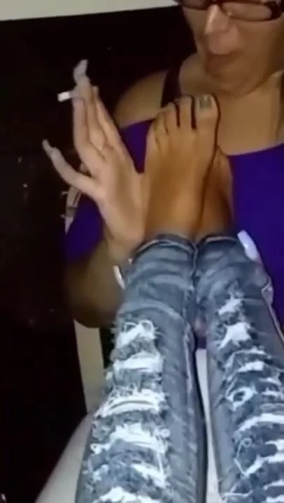 Girl sucking friends toes after party
