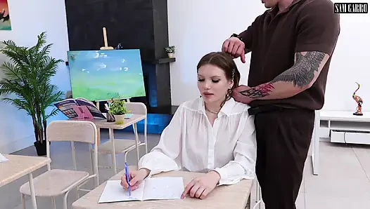 I'll Fuck Your Deep Throat and Cum in Your Mouth, Young Student Slut. Big Dick in a Tight Pussy.