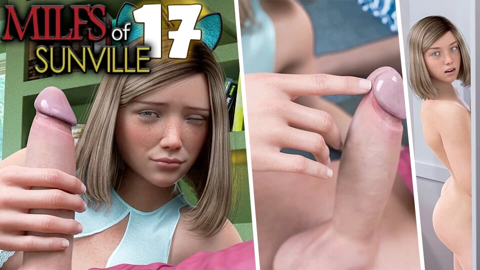 My stepsister can't resist seeing my huge cock and jerks me off until she cums on her face - Jazziuu
