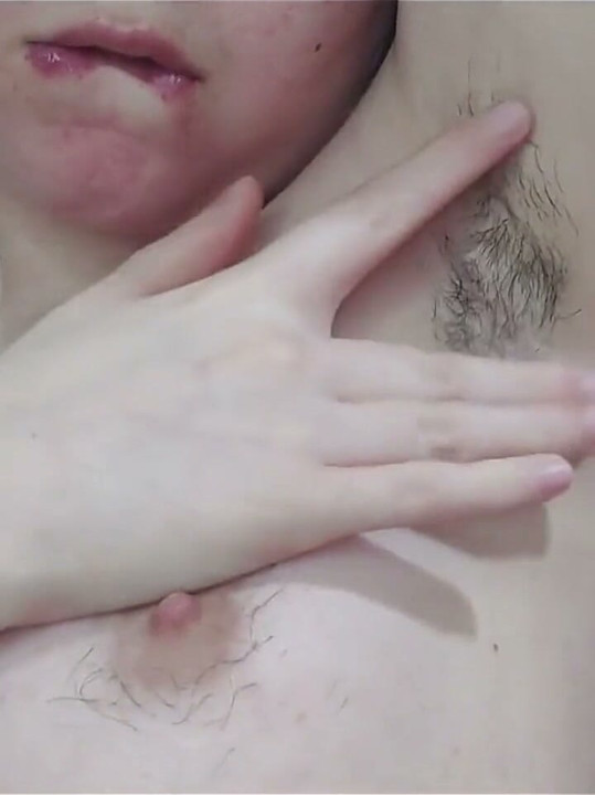 My Hairy Armpits, Full of Saliva, Are the Best up Close