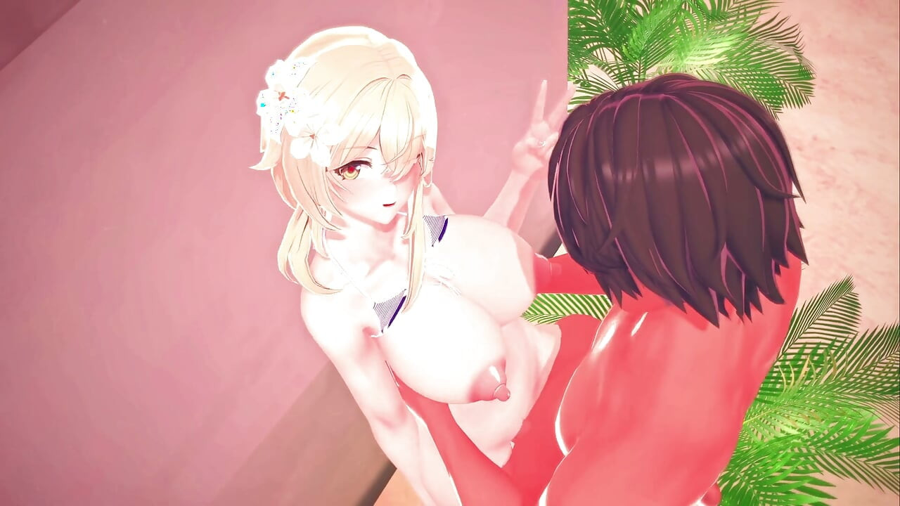 Genshin Impact - Lumine Outdoor Beach Sex - 3D Hentai Animations