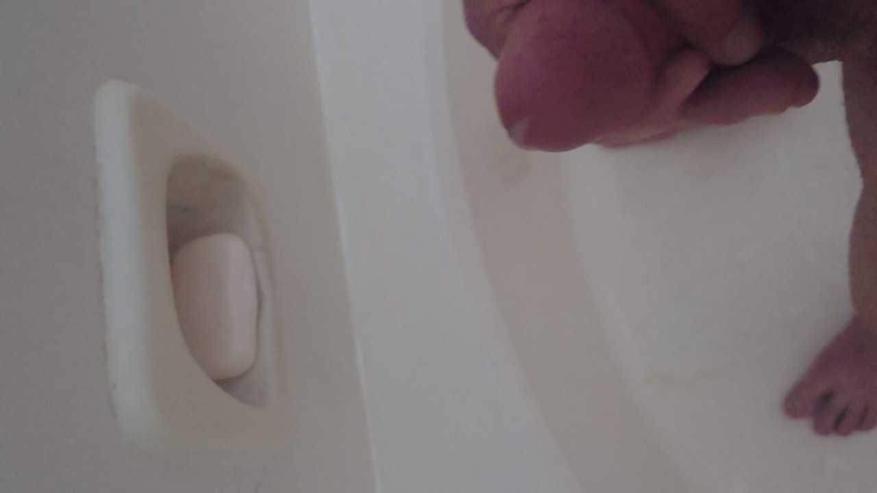 Cumming in shower. Felt good