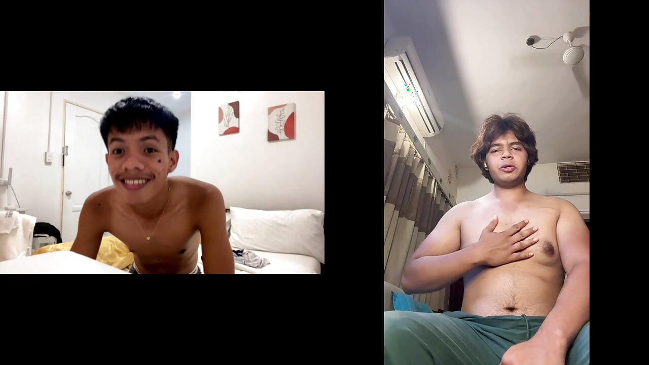 Asian Twink Drills Indian Twink Live on Cam