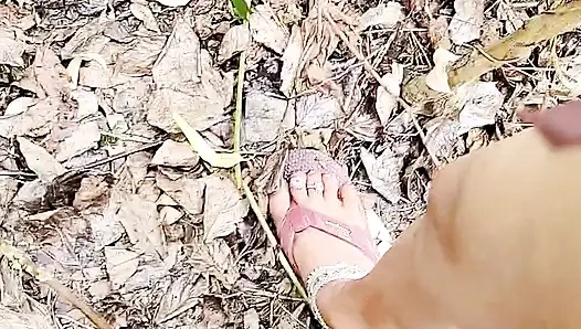 Today we went to the forest, met Bhabhi there and then had sex