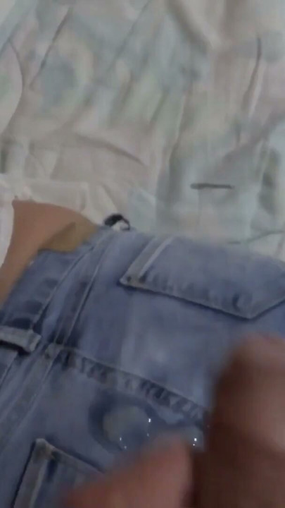 After fucking, I hike up my jeans so my neighbor cums twice in my ass | Clip 1