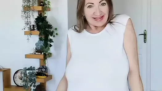 Huge natural tits flashing compilation by hot milf MariaOld