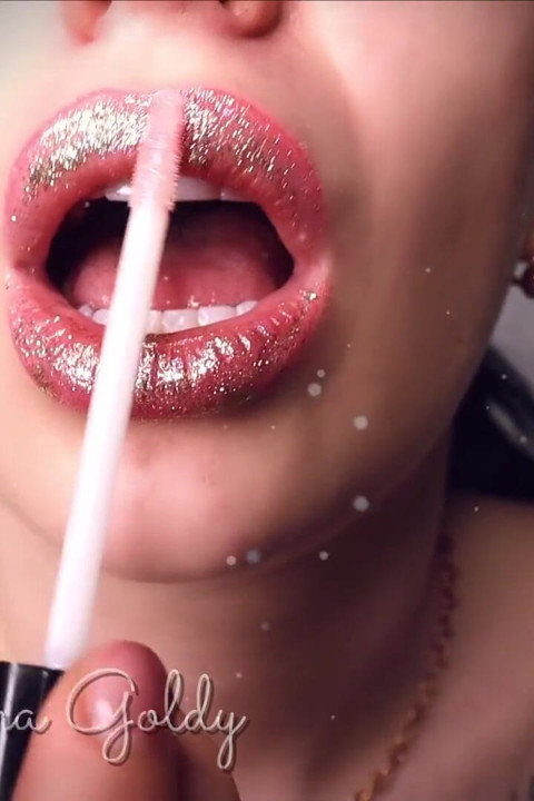 You can't say no to my shiny full lips and breast! JOI