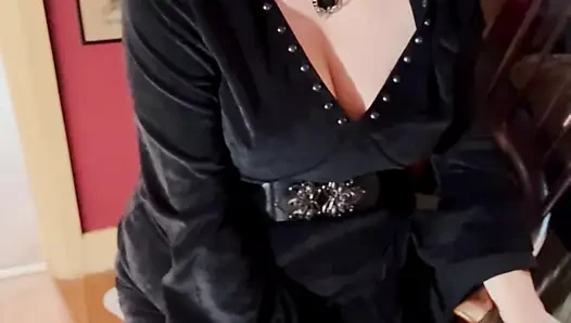 This Goth Loves to Dangle Her cigarette - Tina Snua Smoking A Cigarette With Lots Of Dangles