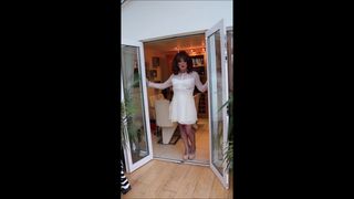 Pleated white skirt 3