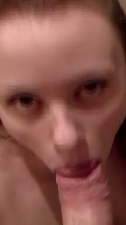 Hot Blonde Ukrainian Slut On Her Knees Taking Fat White Cock | Clip 1