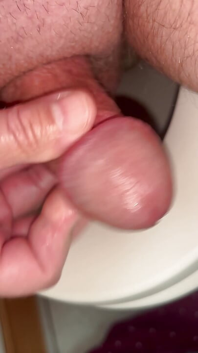 Quick toilet jerk