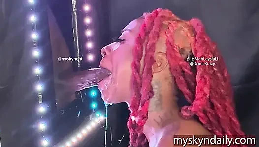 Throat Goat Gets a Big Black Dick