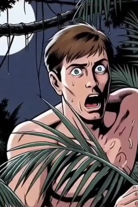 Sexy White Wife Tastes a Big Black Cock in Front of Her Cuckold Husband. Cartoon Comic Story