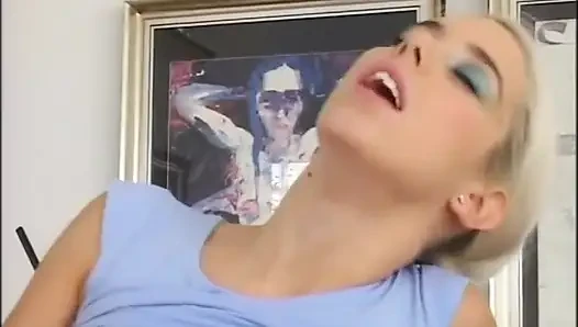 Big blonde boobs loves big cock in ass