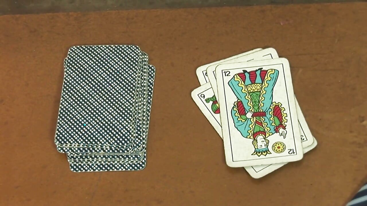 Sweet boys playing card and then fucking hard