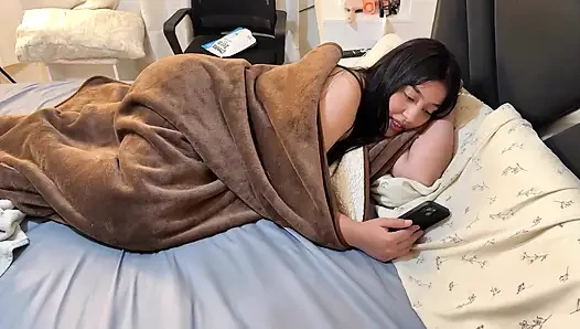 My roommate gets mad at his girlfriend and lets me fuck her Part 1