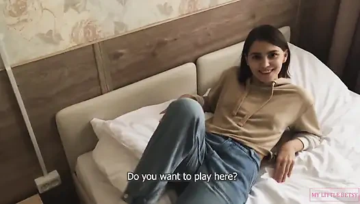 Wir sind gerade im hotel eingecheckt und sie wollte sofort ficken